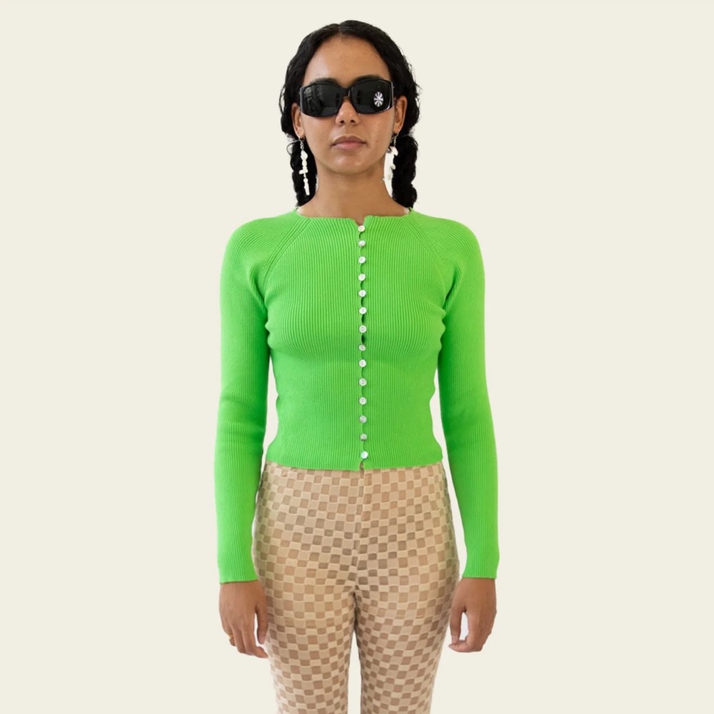 New with tags Women’s revolve find me now green maraca knit sweater size large